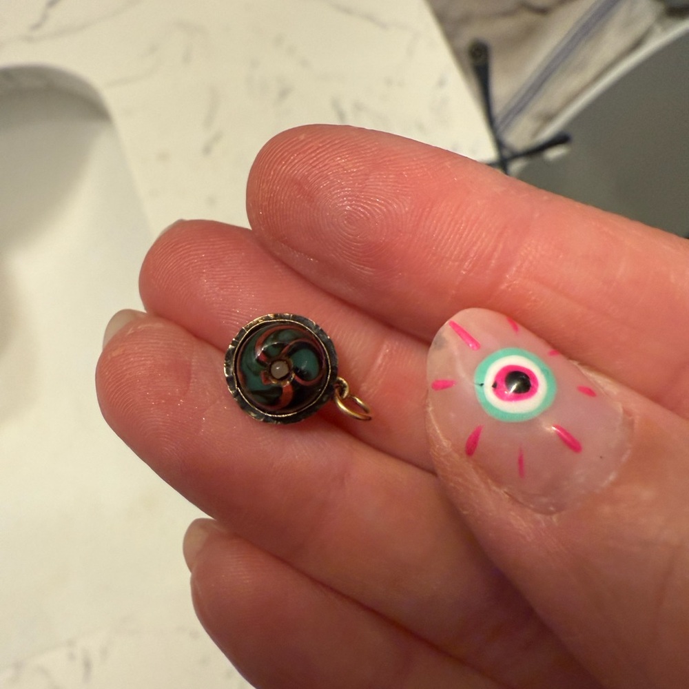 Small enamel pendant